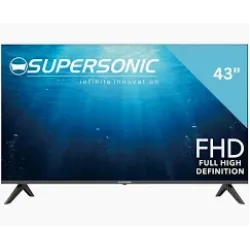 Supersonic 43" Full HD Non-Smart Frameless TV HDMI/ USB/ AV Mode