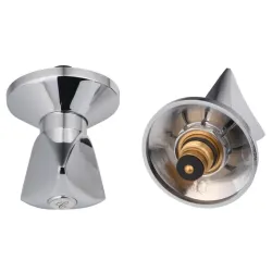 HEADPART TRIANGLE 15MM SHOWER TAPS PAIR