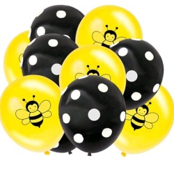 Bee Latex Balloons-10 Piece