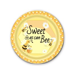 Bee Paper Plates Sweet As Can Bee Large-8
