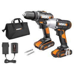 WORX IMPACT DRILL & IMPACT DRIVER 1/4″ COMBO 20V KIT