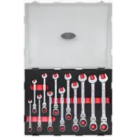 12pc Flexible Gear Wrench Set