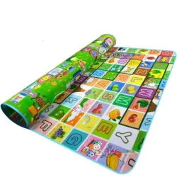 Dansup Multi-functional Foldable Baby Mat Alphabets Crib Toy and Play Gym  (Multicolour)