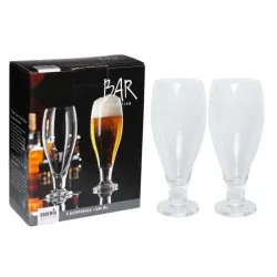 Bohemia Bar Retro Beer Glasses 380 ml Set Of 2 Bohemia Bar Retro Beer Glasses 380 ml Set Of 2