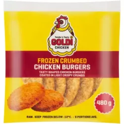 Goldi Chicken Frozen Crumbed Chicken Burgers 480g