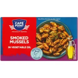 Cape Point Smoked Mussels in Vegetable Oil 85g