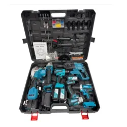 6-piece power tools set cordless brushless drills
